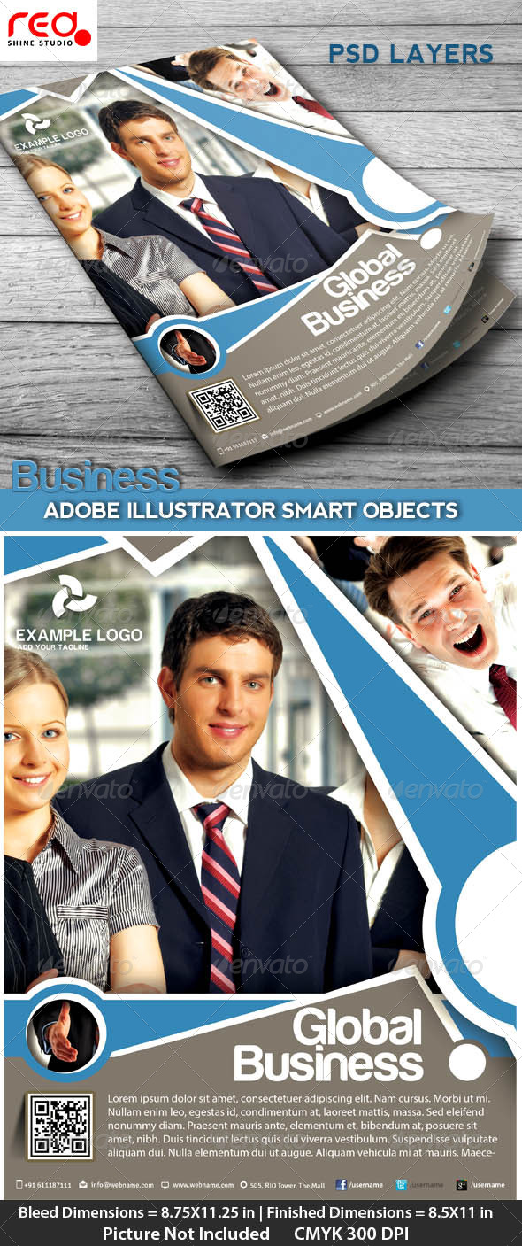 Business Flyer, Poster & Magzine Cover Template