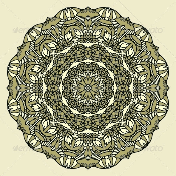 Vector Round Decorative Design Element Vector Round Decorative Design Element