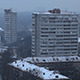 Artificial Theatre Snow On The Black Background - 23