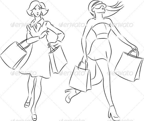 Shopping Women Shopping Women