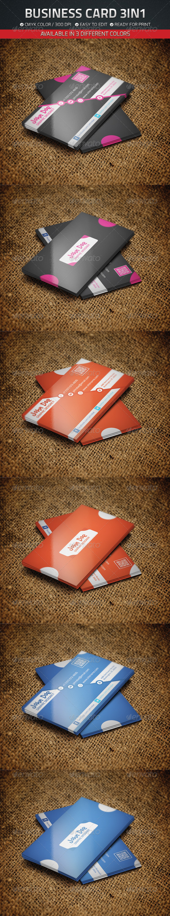Business Card 3 in 1 Business Card 3 in 1