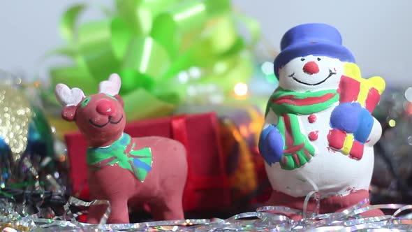 Toy Snowman And Christmas Toys