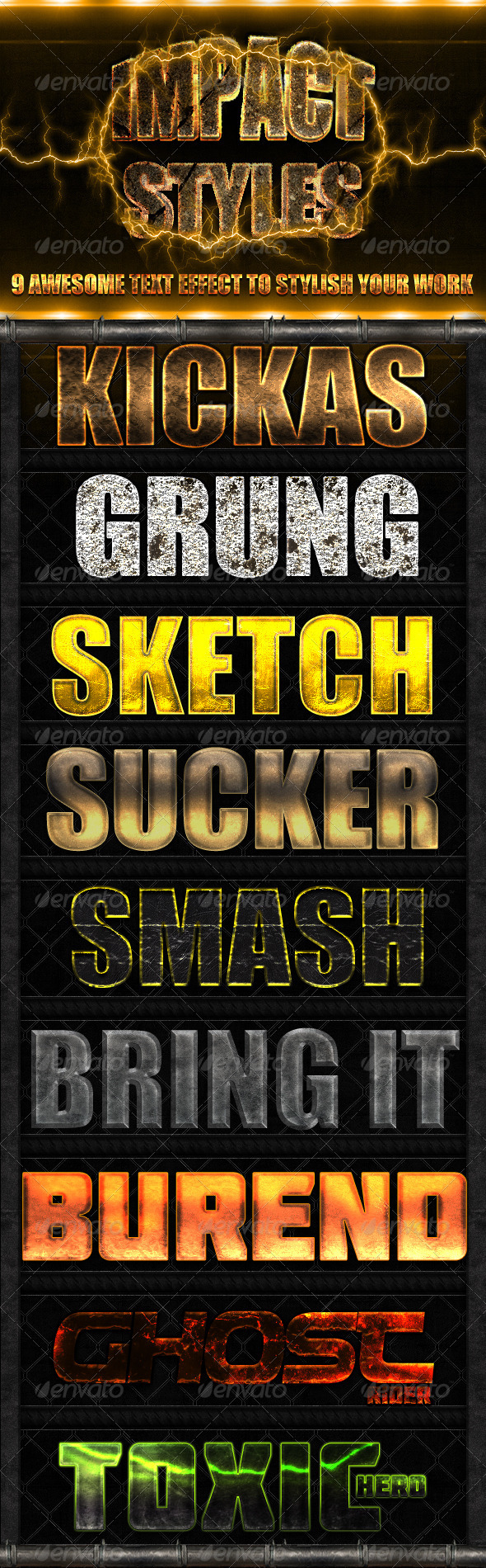 Impact Styles - Text Effects Styles
