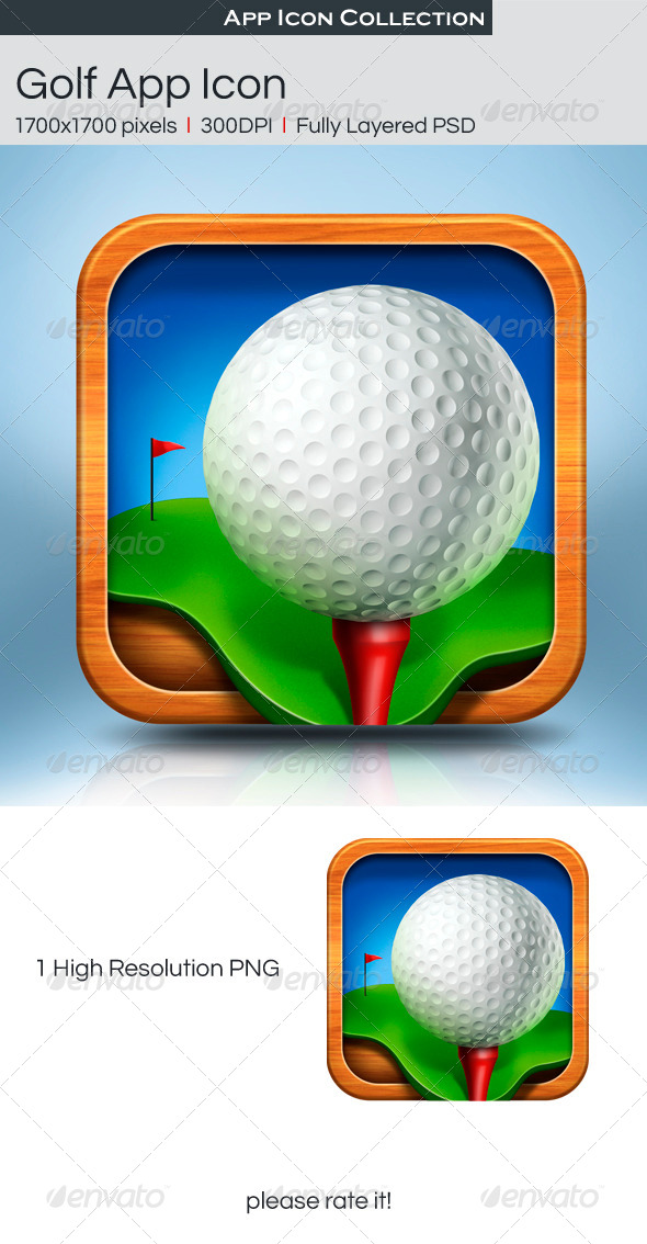 Golf App Icon Golf App Icon