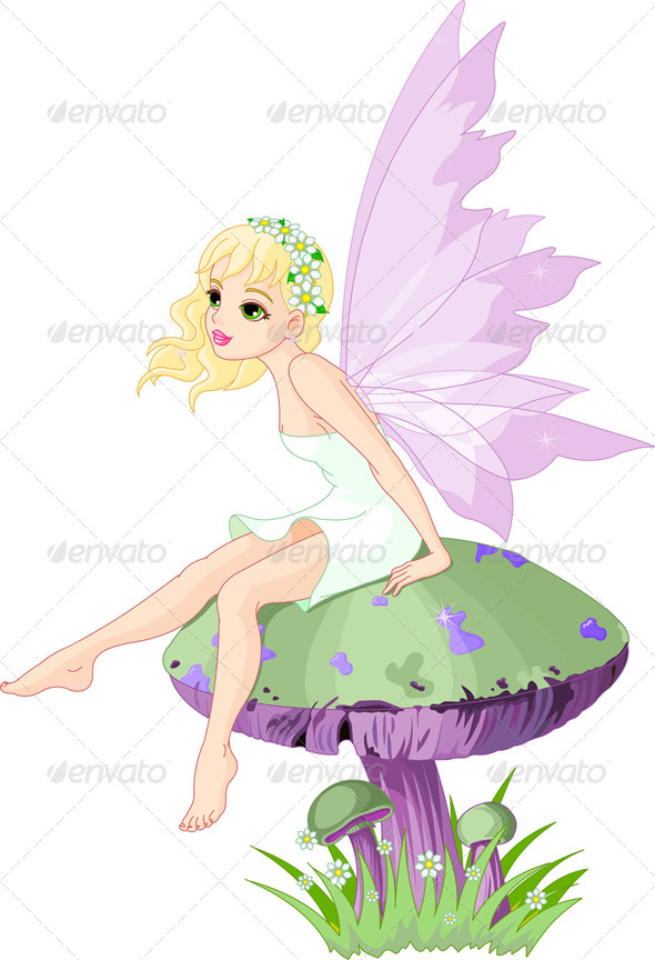 Fairy on Mushroom