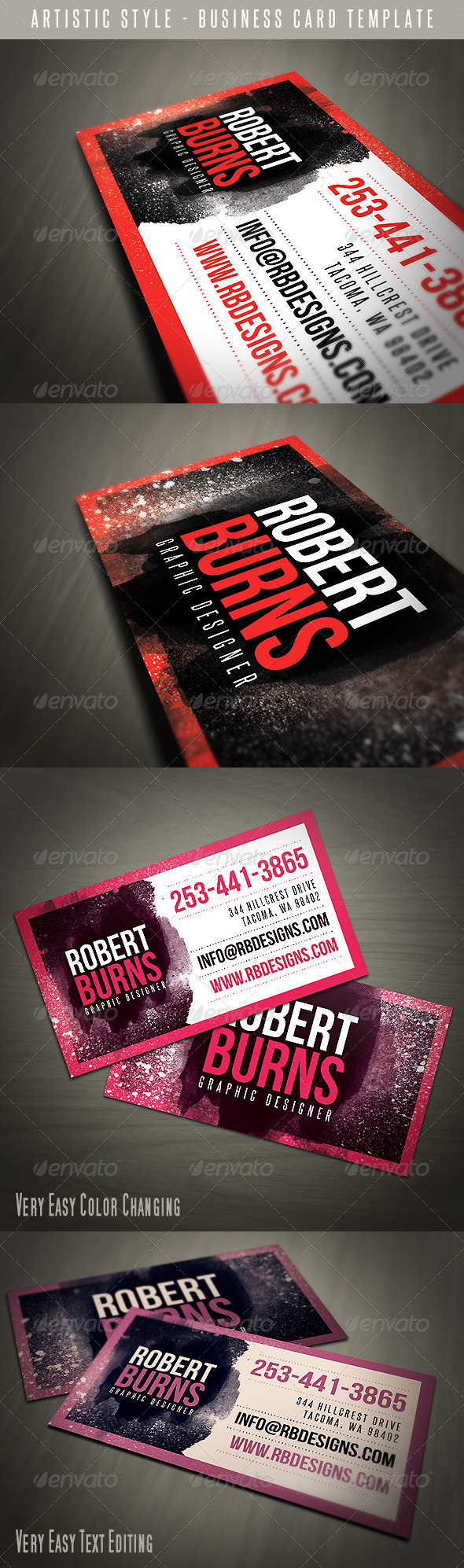 Artistic Business Card - Creative Business Cards