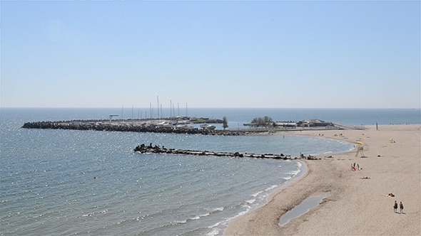 Large Beach and Bay Panorama Large Beach and Bay Panorama