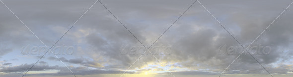 Skydome HDRI - Sunset Clouds II - 3DOcean Item for Sale