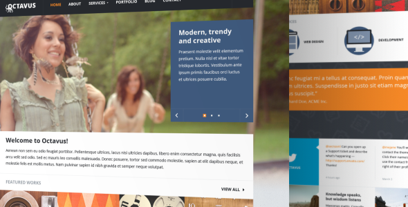Octavus Responsive Site Template