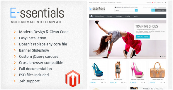 E-ssentials - Multipurpose Magento Template