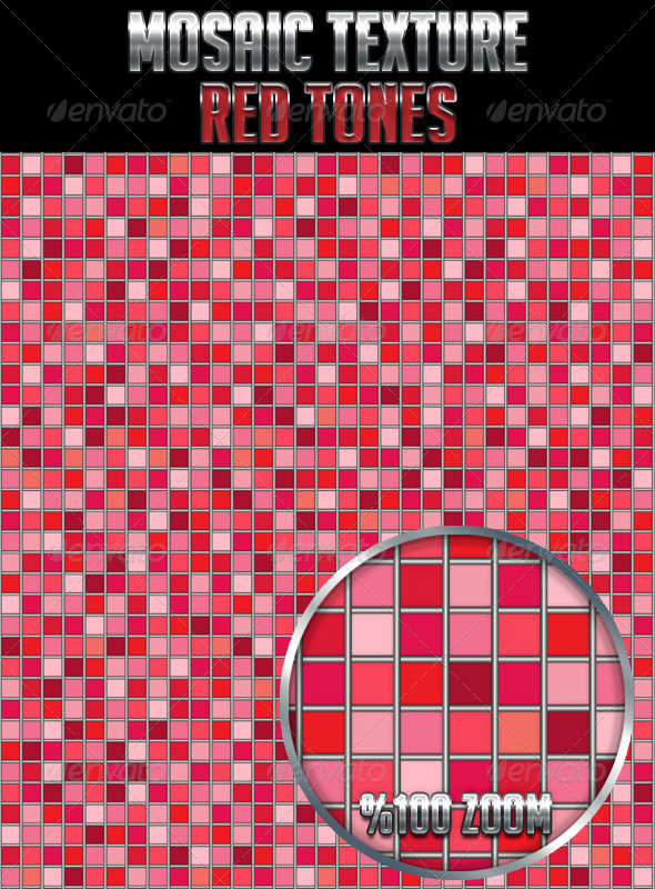 Mosaic Texture Red Tones Mosaic Texture Red Tones