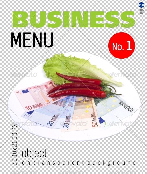 Business Menu No.1 on Transparent Backgrounds Business Menu No.1 on Transparent Backgrounds
