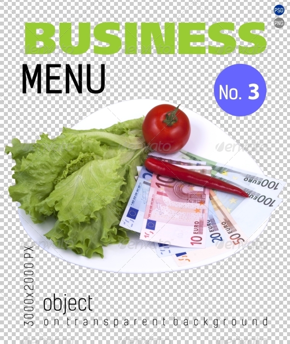 Business Menu No.3 on Transparent Backgrounds Business Menu No.3 on Transparent Backgrounds