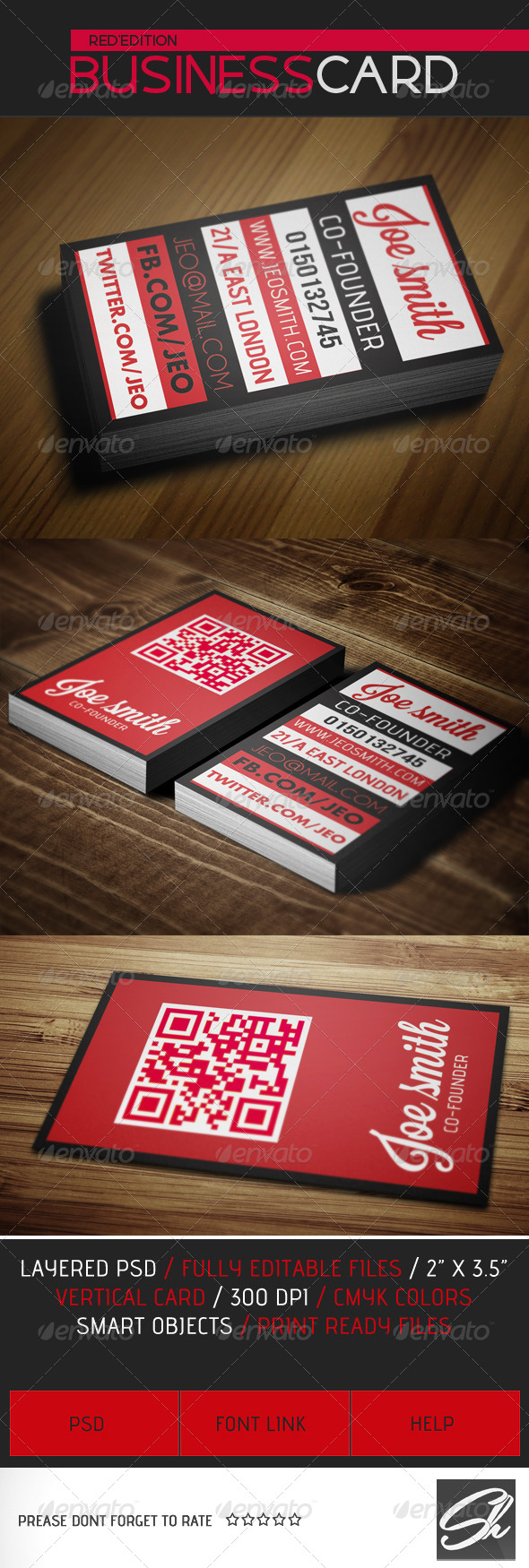 Premium Business Card Red Edition Premium Business Card Red Edition