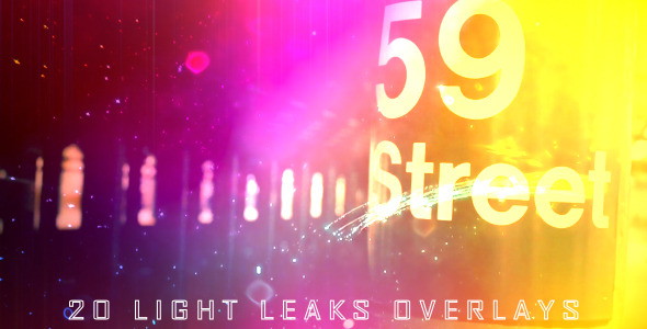 20 Light Leaks Overlays 20 Light Leaks Overlays