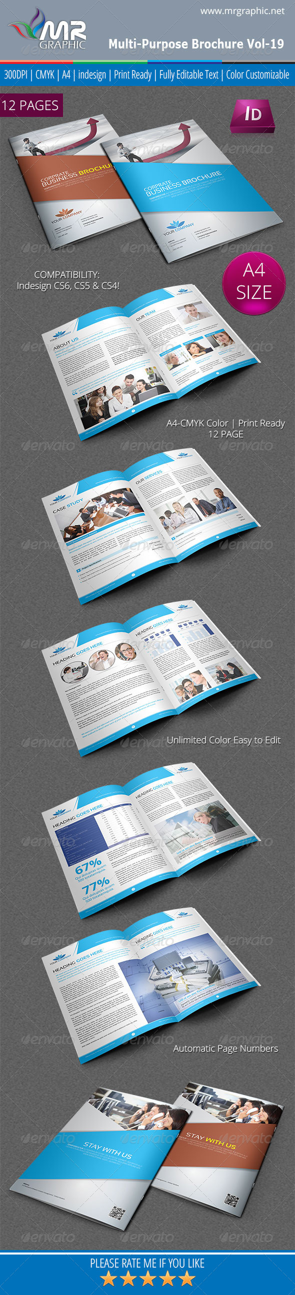Multipurpose Business Brochure Template Vol-19 Multipurpose Business Brochure Template Vol-19