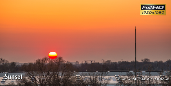 City Sunset Time Lapse City Sunset Time Lapse