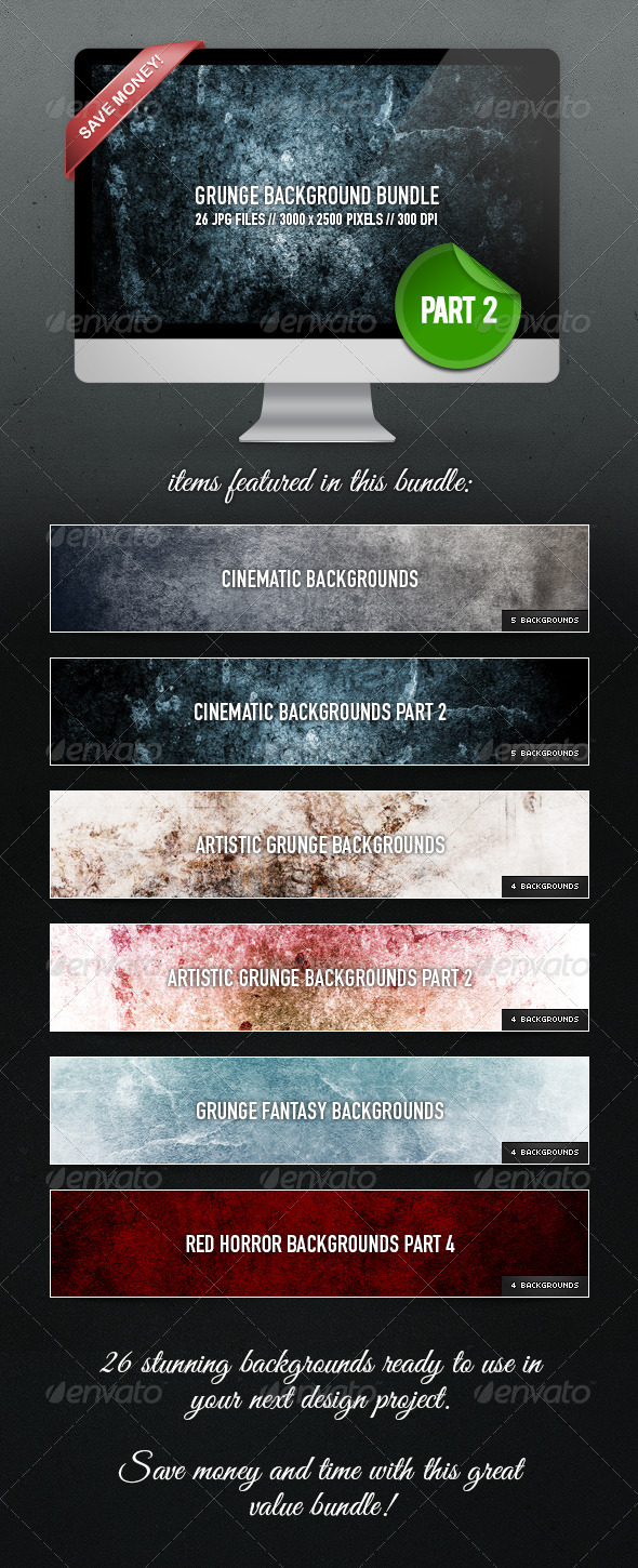 Grunge Background Bundle Part 2 Grunge Background Bundle Part 2