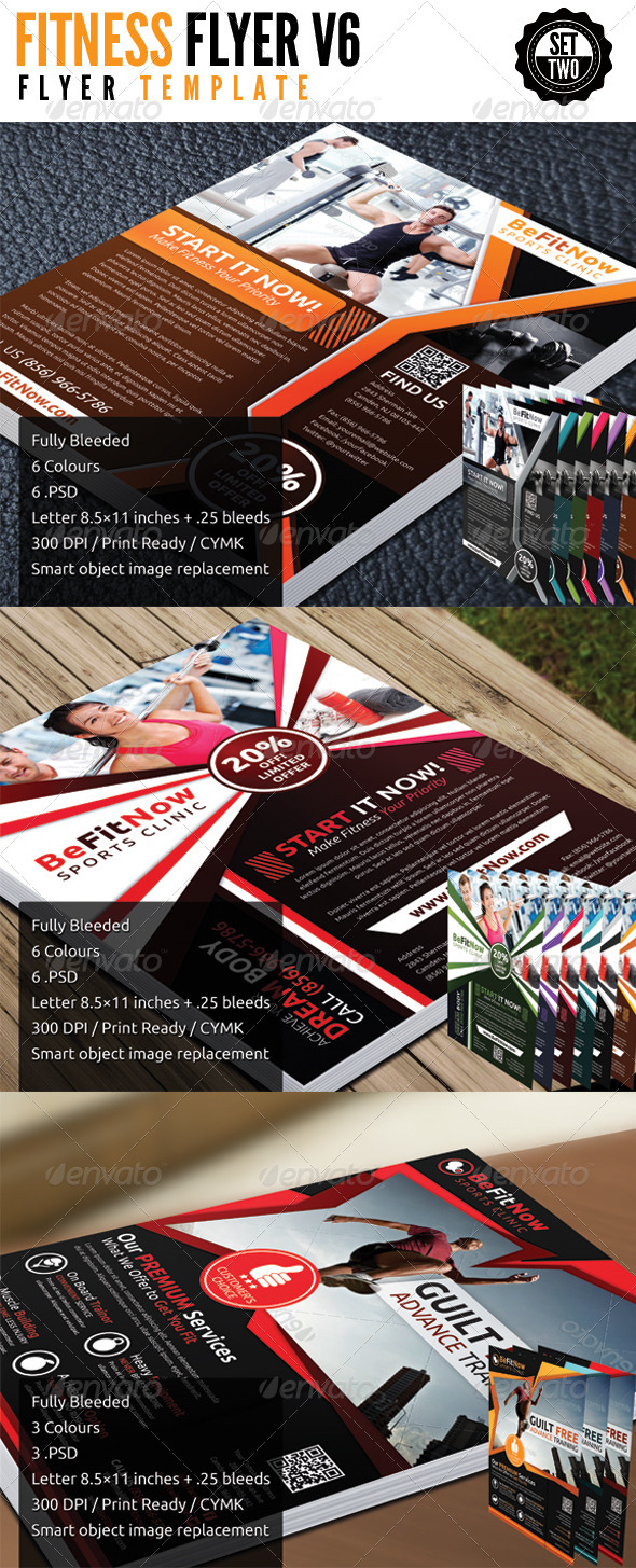 Fitness Flyer Bundle Set 2