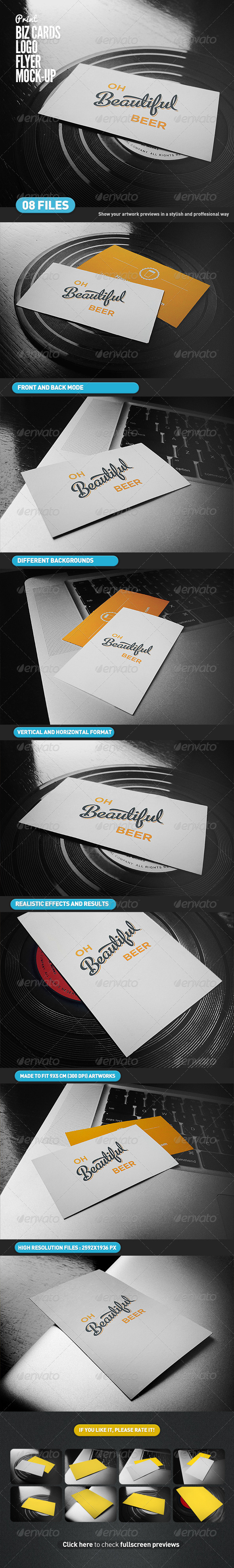 Business Cards Flyer Logo Mock-Up Business Cards Flyer Logo Mock-Up