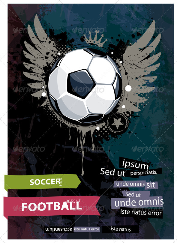 Grunge football illustration Grunge football illustration
