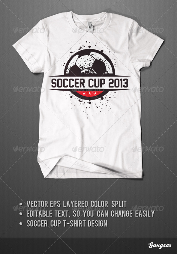 Soccer Cup T-Shirt Design Soccer Cup T-Shirt Design