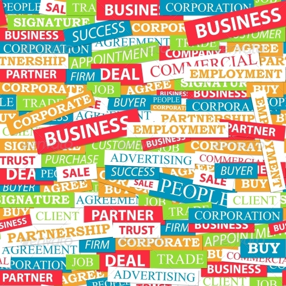 Seamless Pattern Composed of Words Seamless Pattern Composed of Words