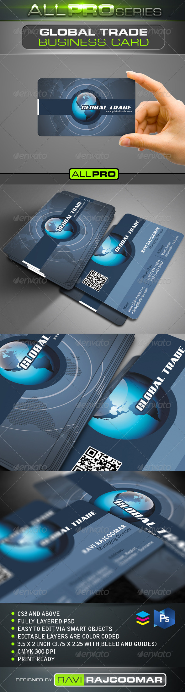 Global Trade Business Card Global Trade Business Card