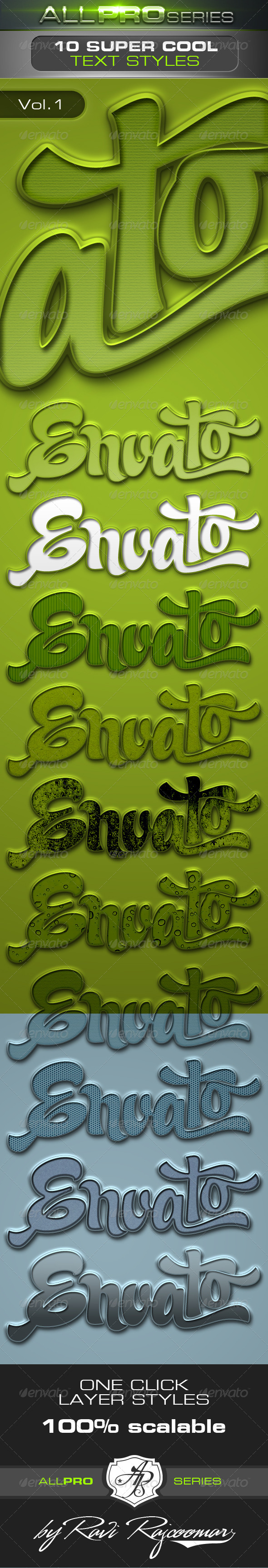 Super Cool Text Styles Vol.1 - Text Effects Actions