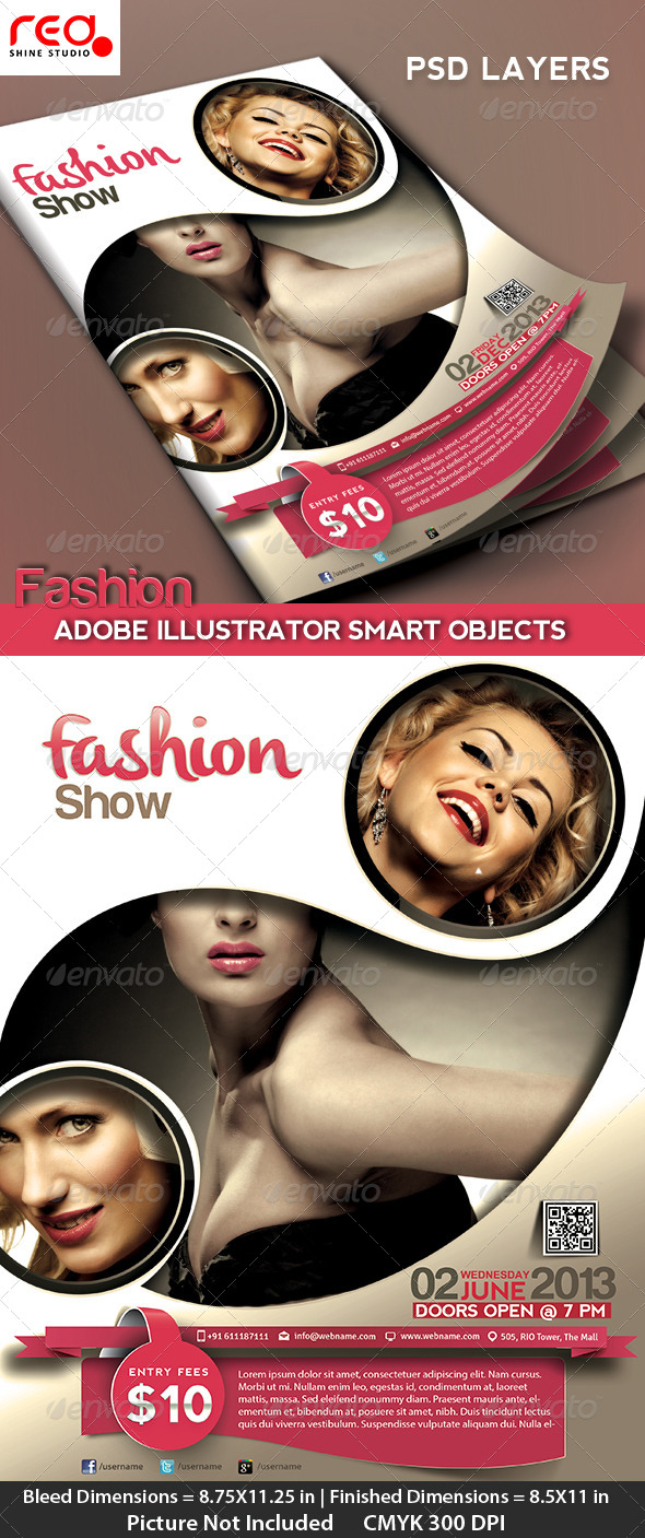 Fashion Event Flyer Poster & Magazine Template Fashion Event Flyer Poster & Magazine Template