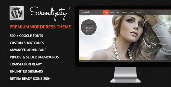 Serendipity - Fullscreen, Photography WP Theme