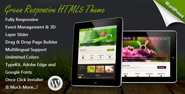 Green Responsive WordPress Theme