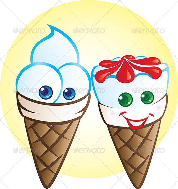 Free Ice Cream Cup Mockup Blobernet Mascots Gambar Bergerak