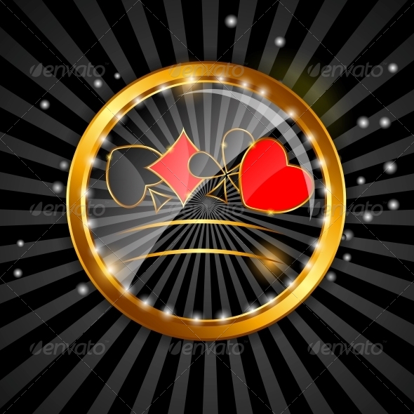 Abstract Background with Card Suits Abstract Background with Card Suits