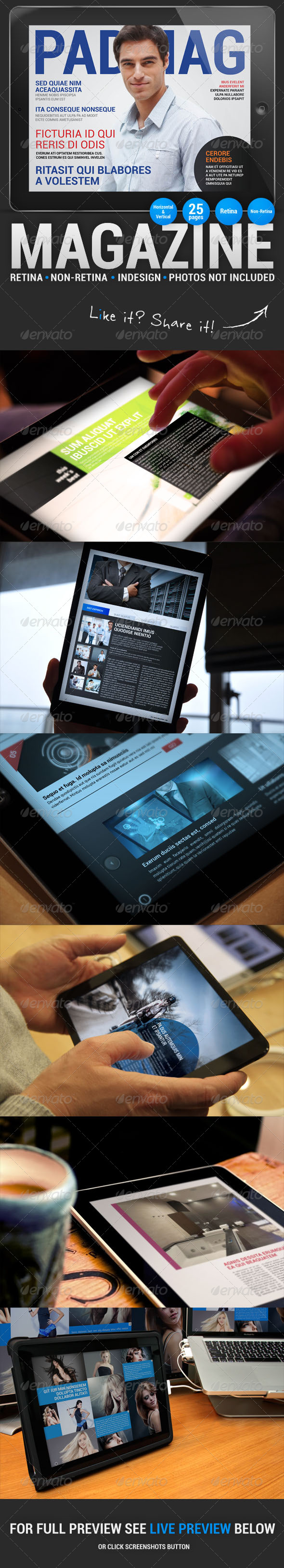 GraphicRiver PadMag 25 Pages iPad Magazine 4682114 GraphicRiver PadMag 25 Pages iPad Magazine 4682114