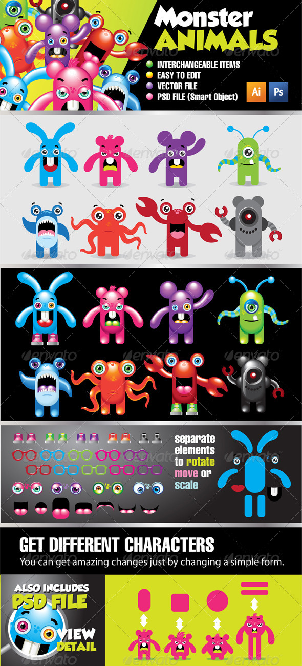 Monster Animals Kit Monster Animals Kit
