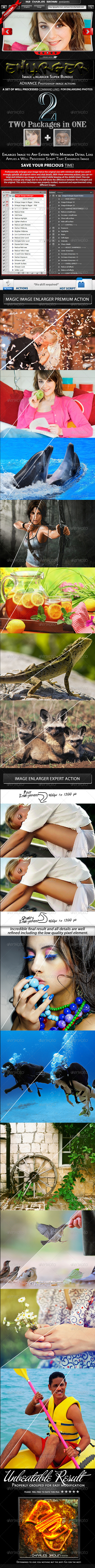Image Enlarger Super Bundle - Photo Effects Actions