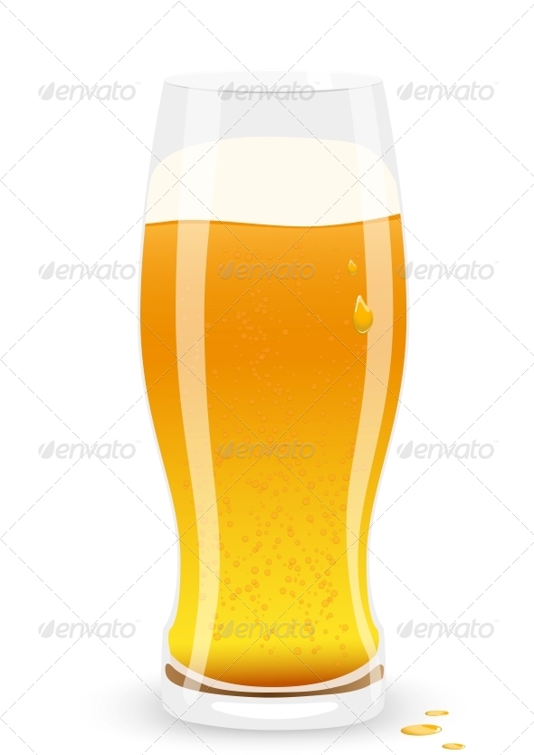 Lager Beer Vector Illustration Lager Beer Vector Illustration