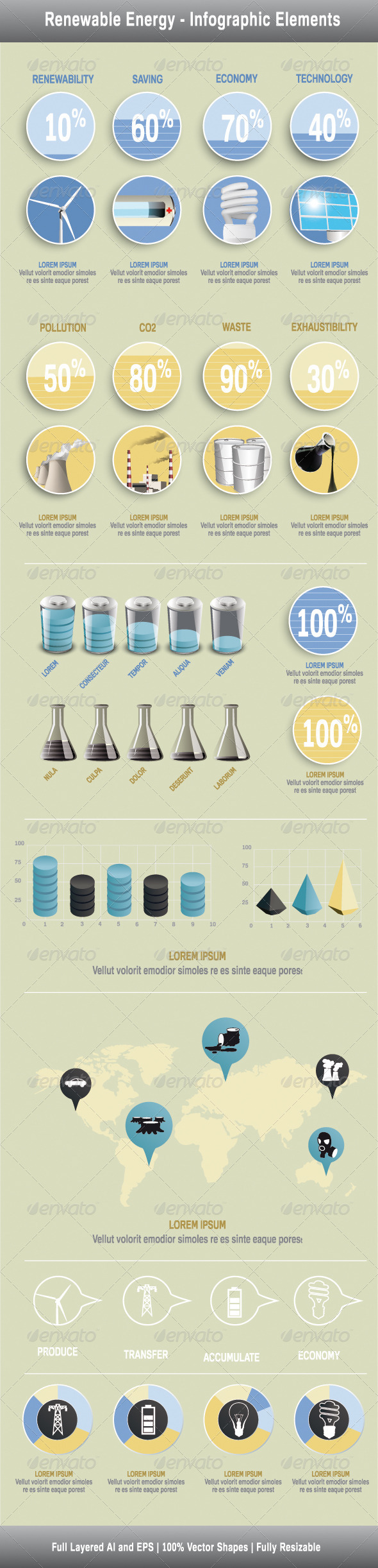 GraphicRiver Renewable Energy Infographics Elements 4751587 GraphicRiver Renewable Energy Infographics Elements 4751587