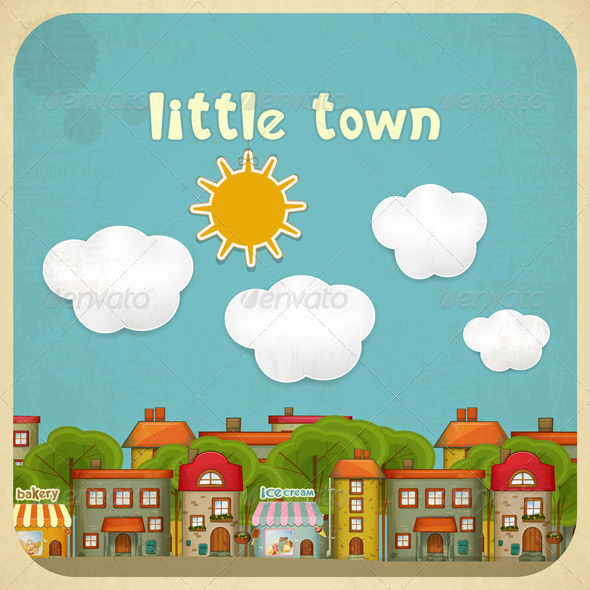 Little Town Color Houses Little Town Color Houses