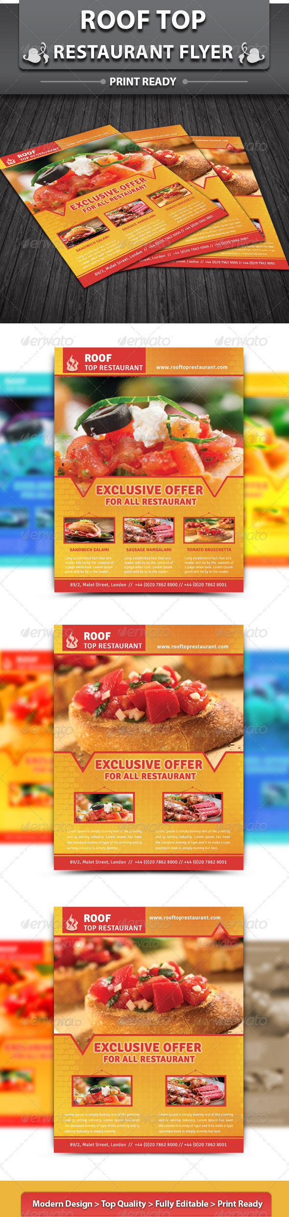 Restaurant Business Flyer | Volume 6