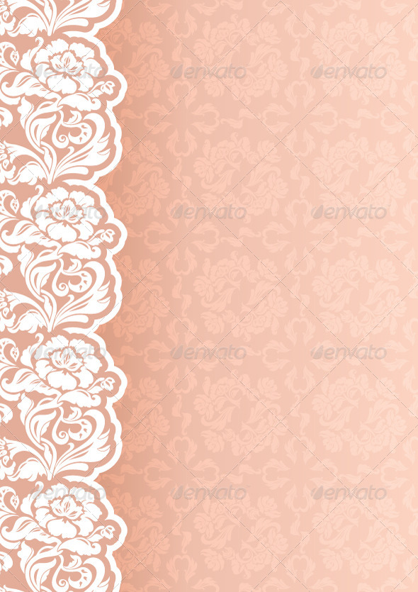 Flower Background with Lace Flower Background with Lace