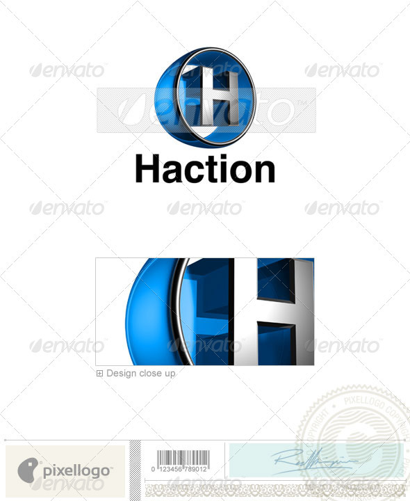H Logo 3D-438-H H Logo 3D-438-H