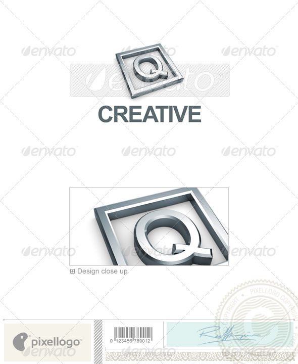 Q Logo 3D-295-Q Q Logo 3D-295-Q