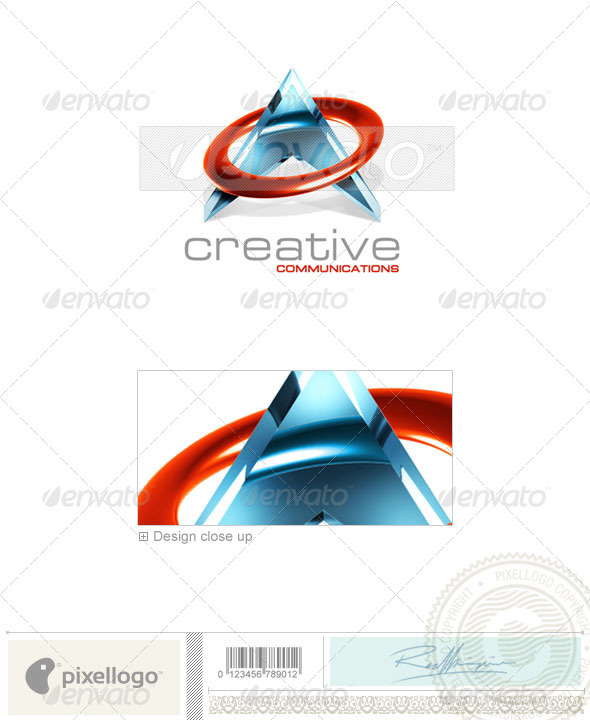 Communications Logo 3D-127 Communications Logo 3D-127