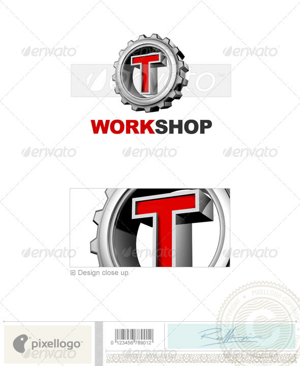 T Logo 3D-292-T T Logo 3D-292-T