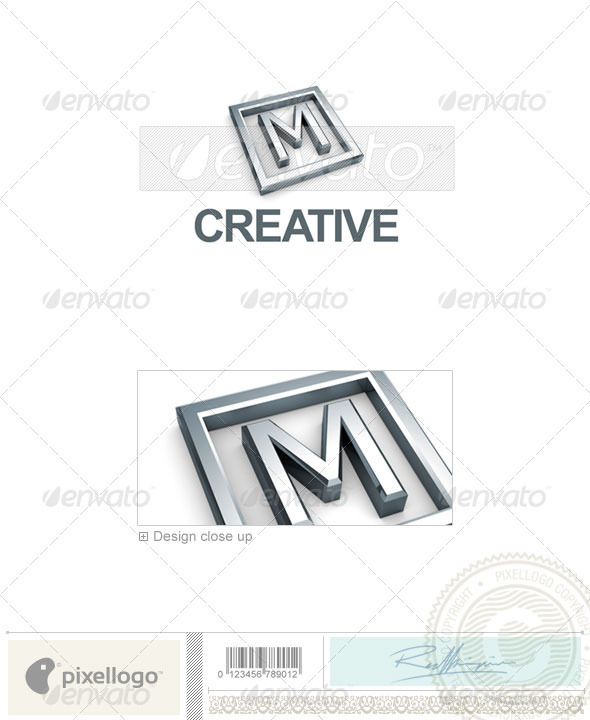 M Logo 3D-295-M M Logo 3D-295-M