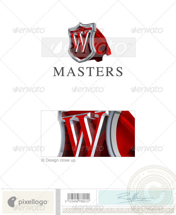 W Logo 3D-259-W W Logo 3D-259-W