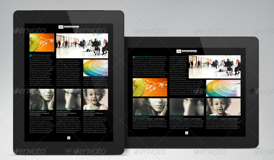 iPad/Tablet Magazine InDesign Layout 02 by BoxedCreative GraphicRiver
