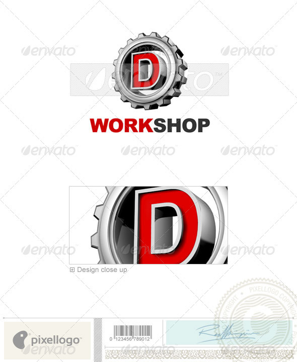 D Logo 3D-292-D D Logo 3D-292-D